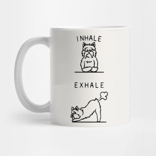 Inhale Exhale Yorkshire Terrier Mug